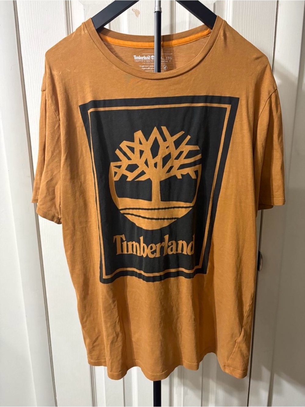 Timberland Men's Rust Graphic Logo T-Shirt XXL